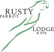 The Rusty Parrot Lodge and Spa hotel logo