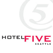 Staypineapple, Hotel FIVE, Downtown Seattle hotel logo