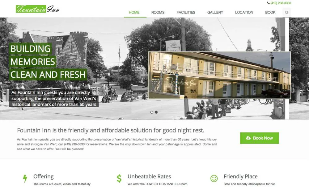 Fountain Inn hotel hero