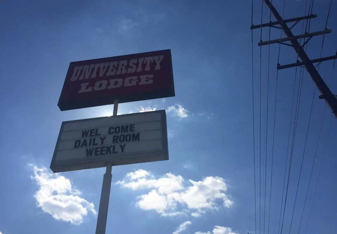 University Lodge Motel hotel hero