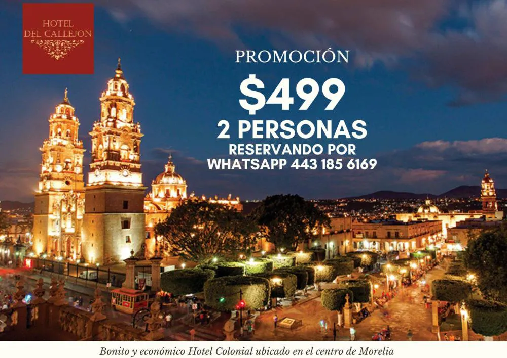 Hotel del callejón Morelia hotel hero