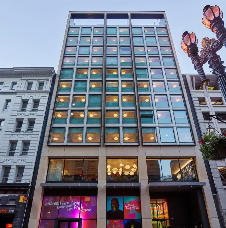 citizenM San Francisco Union Square hotel hero