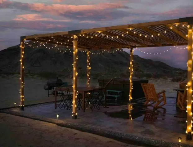 The Falcon Inn hot tub starry skies and hammocks hotel detail image 2