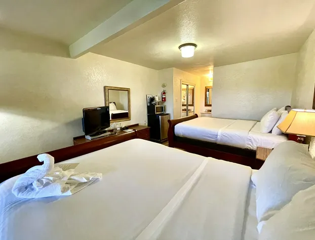 Lake View Queen Guest Room With Two Queens, Sleeper Sofa And Deck Overlooking Lake Ouachita. 1 Bedroom Hotel Room by RedAwning hotel detail image 2